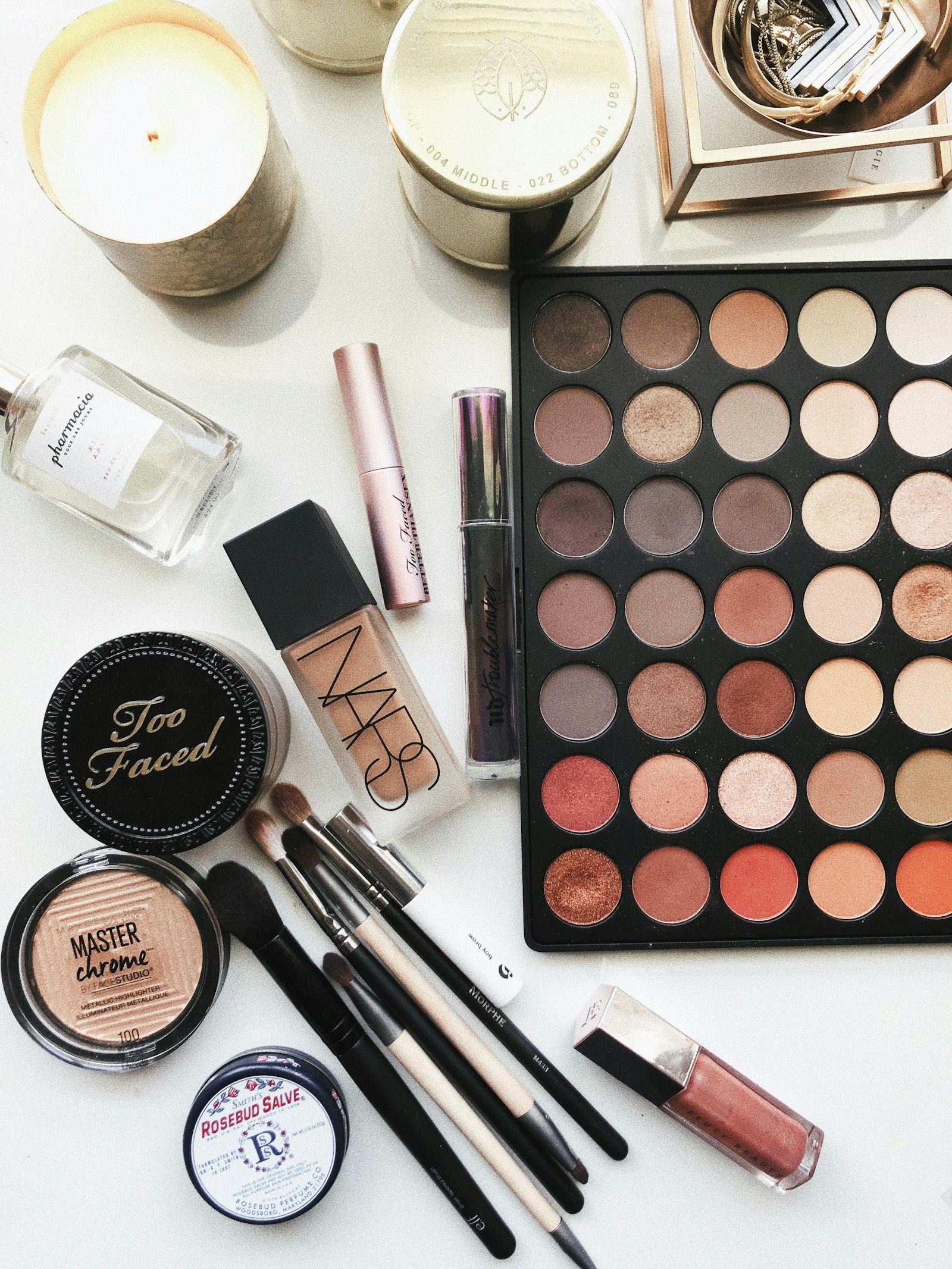 Makeup editorial product concept